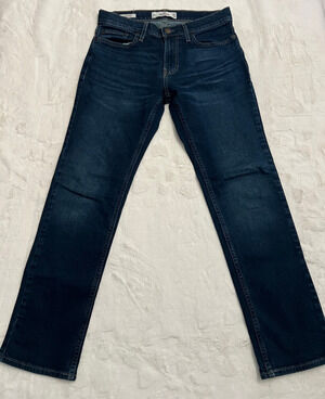 Hollister Jeans Mens 29 x 30 Slim Straight Epic Flex Dark Wash Denim Pants Blue